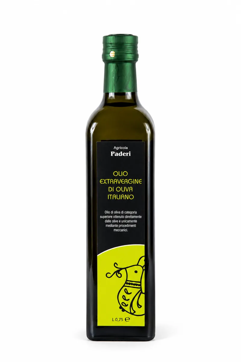Bottiglia di olio extravergine di oliva da 750 ml